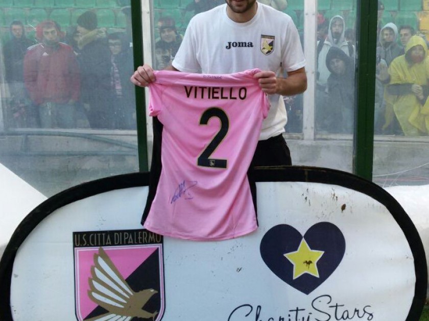 Vitiello match worn shirt, Palermo-Hellas Verona, Serie A 14/15 - signed