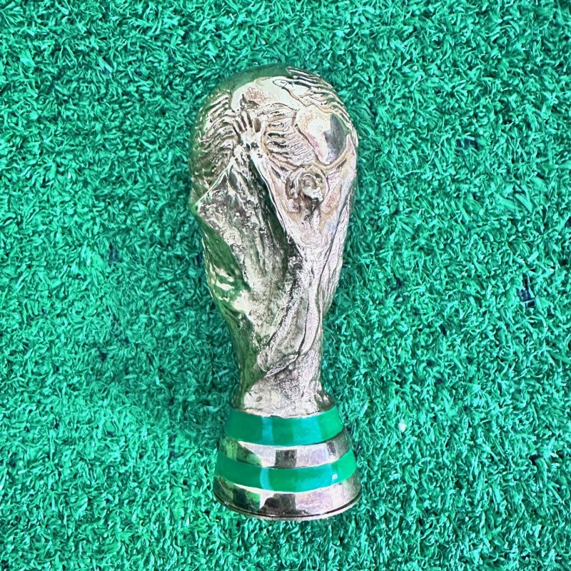 Official Mini World Cup Award with engraved signature of Zambrotta