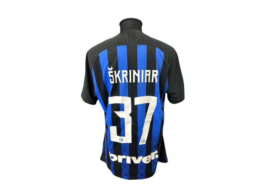 Skriniar's Inter Match-Issued Shirt, 2018/19