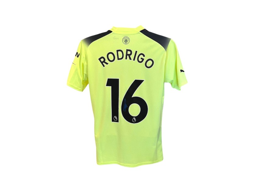 Rodrigo's Manchester City 2022/23 Signed Official Third Shirt 