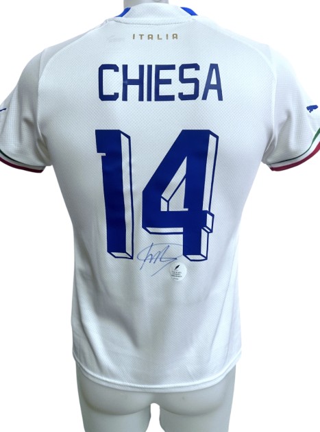 Chiesa's Italy Signed Official Shirt, 2022