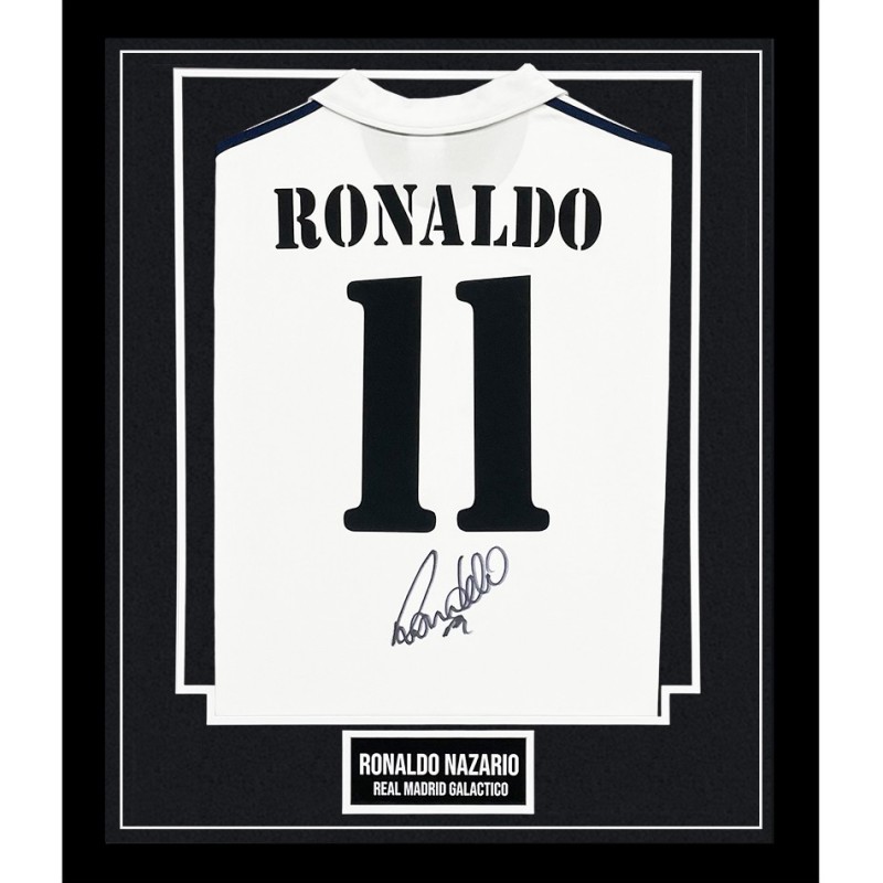 Ronaldo's Real Madrid Signed and Framed Shirt
