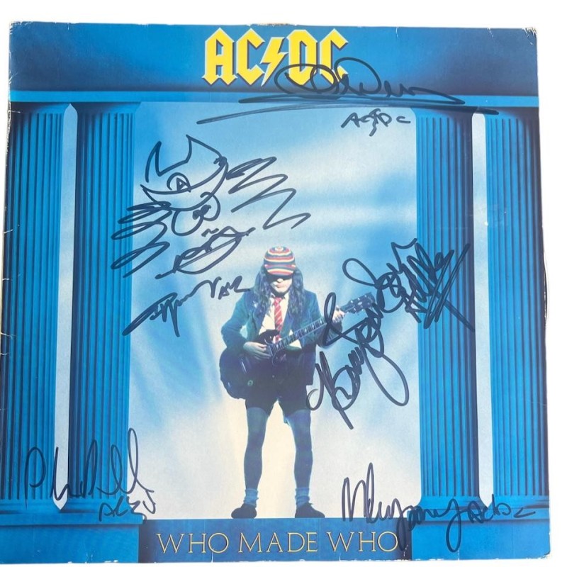 AC/DC Signed Who Made Who Vinyl LP