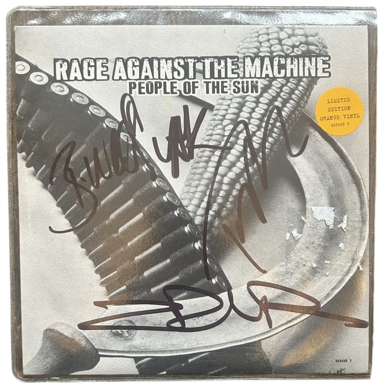 Vinile 45 firmato dai Rage Against The Machine