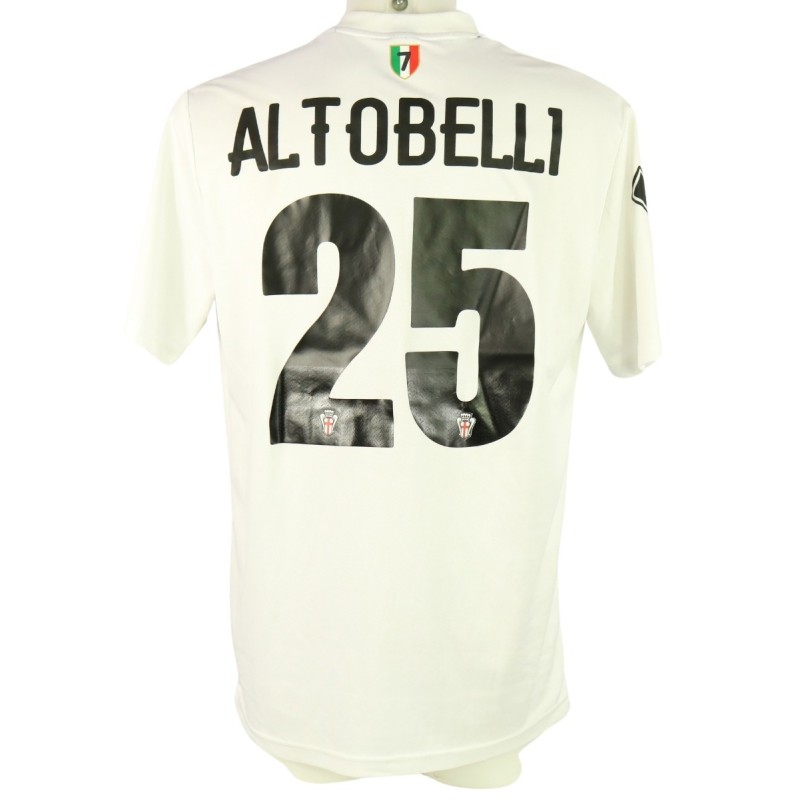 Altobelli's Pro Vercelli Match-Worn Shirt, 2016/17
