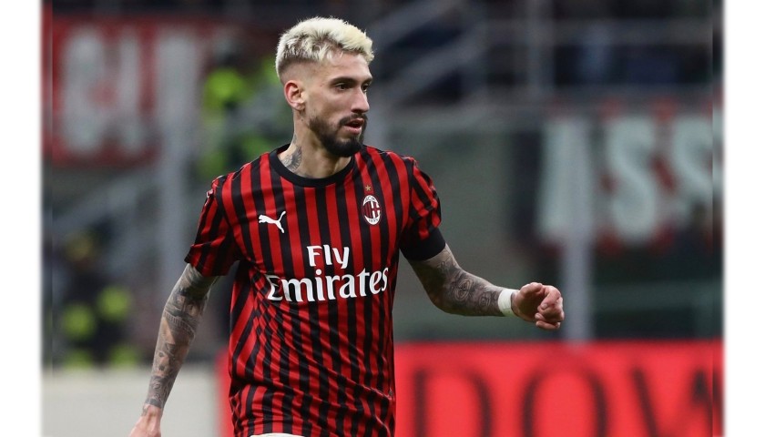 Castillejo's Signed Match Shirt, Milan-Inter 2019 