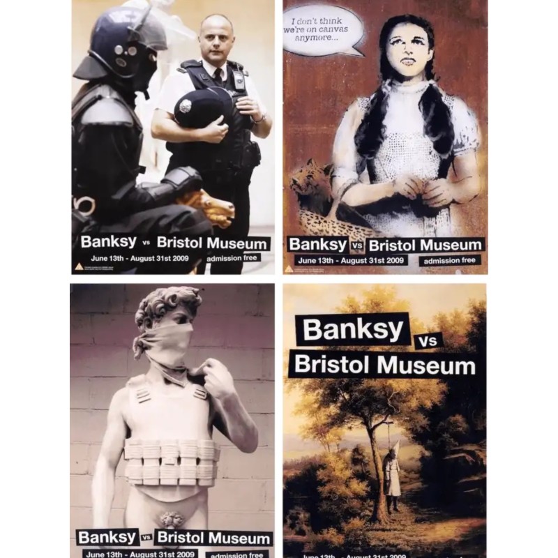 "Banksy vs Bristol Museum (Set of 4)" by Banksy