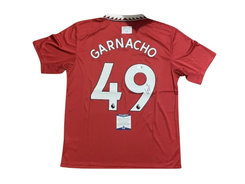 Alejandro Garnacho's Manchester United 2022/23 Signed Shirt