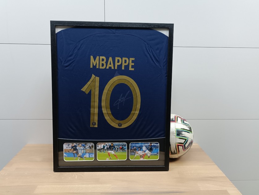 Mbappé France Signed and Framed Shirt