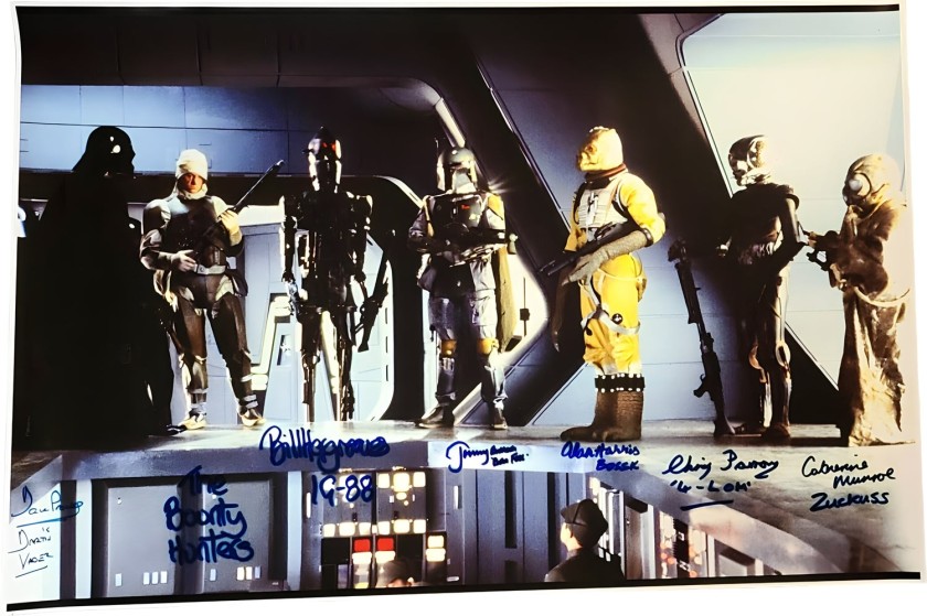 Bounty Hunters Signed Star Wars Picture
