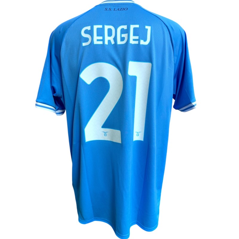 Maglia gara Sergej, Lazio vs Bologna 2023 - Patch Speciale Sinisa Mihajlovic