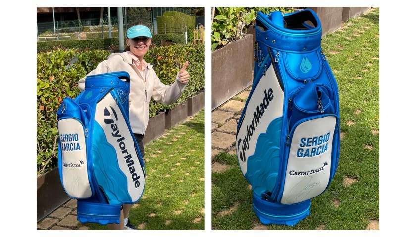 Win Sergio Garcia's Original Signed Golf Tour Bag