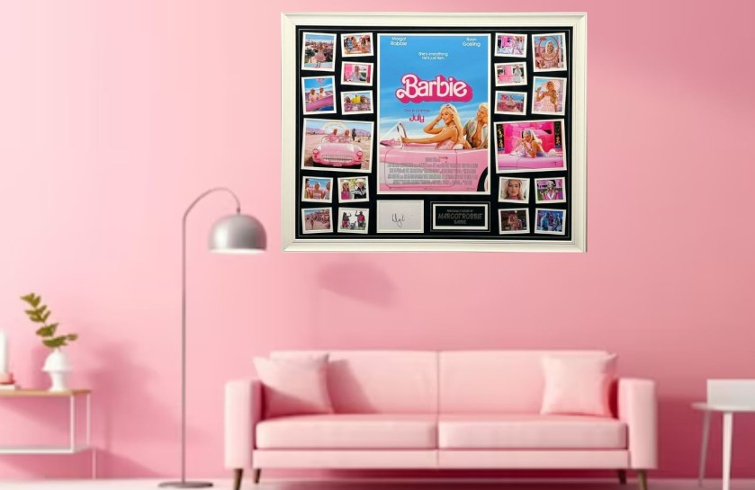 Margot Robbie Signed 'Barbie' Movie Display