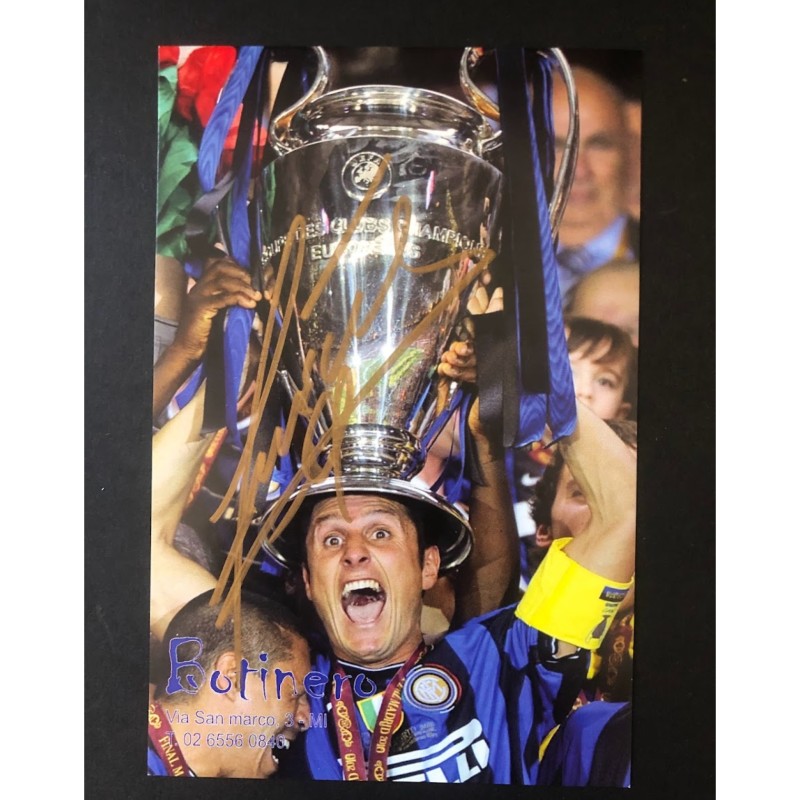 Photograph - Signed by Javier Zanetti