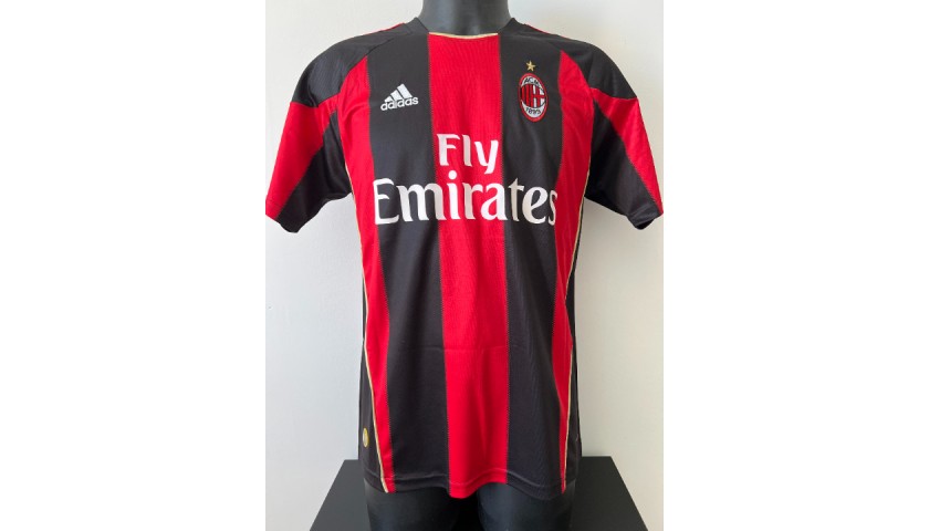 AC Milan Ronaldinho Signed Black & Red Adidas Jersey w/ Black Sig BAS