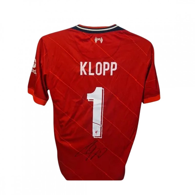 Jürgen Klopp's Liverpool Champions League 2021/22 Signed Official Shirt