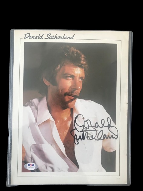 Donald Sutherland Signed Cut Sheet