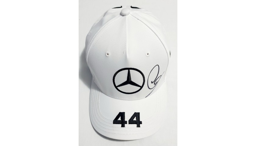 Official Mercedes Cap Signed by Lewis Hamilton - CharityStars