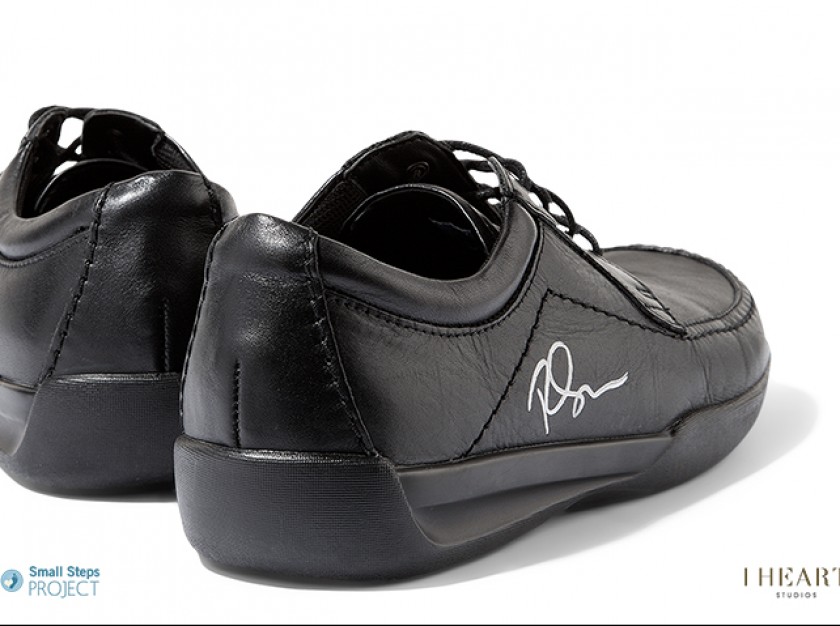 Ricky Gervais' Autographed Marks and Spencer Airflex Shoes from his Personal Collection