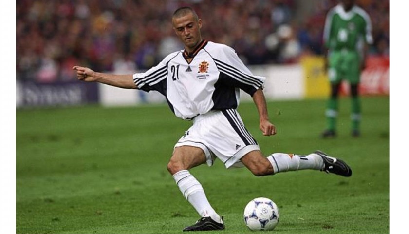 Luis Enrique's Match Shirt, Spain WC 1998 