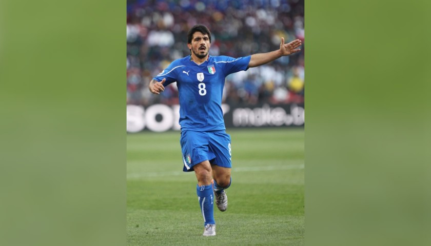 Gattuso's Official Italy Signed Shirt, 2010