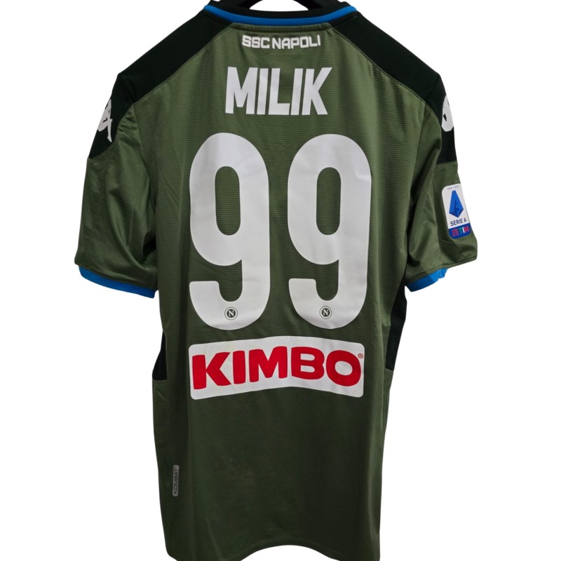 Milik's Napoli Match-Worn Shirt, 2019/20