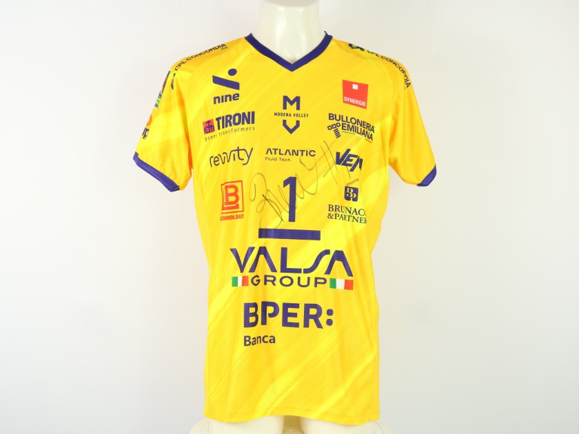 Maglia del Modena Volley autografata da Bruno de Rezende