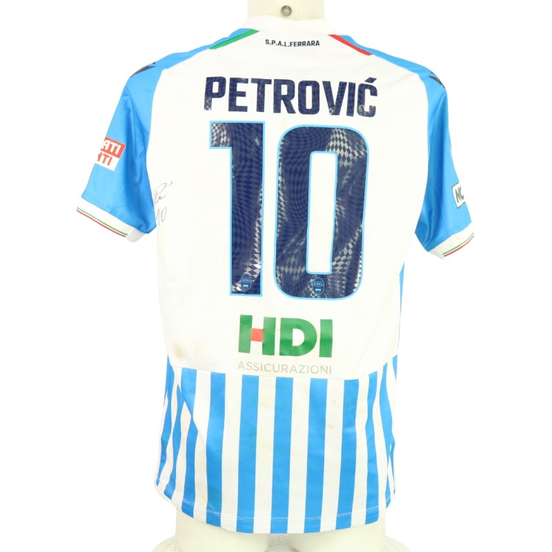 Petrovic's unwashed Signed Shirt, Lucchese vs SPAL 2024 