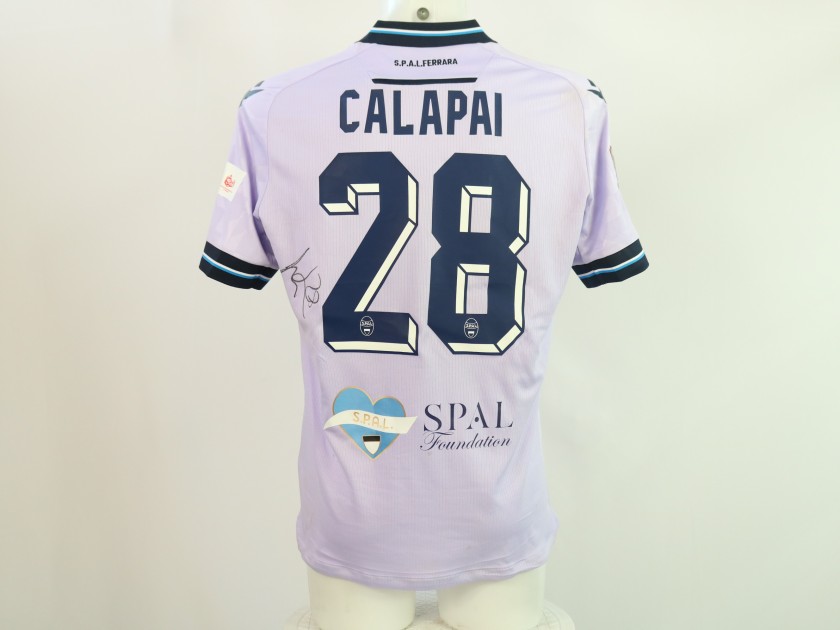 Calapai's Signed Unwashed Kit, SPAL vs Pescara 2024 - "LILT" Patch