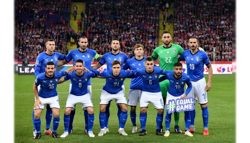 Donnarumma's Match Shirt, Poland-Italy 2018 + Thermal Undershirt