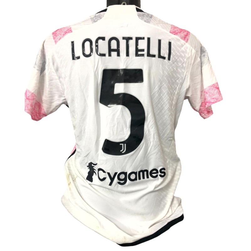 Locatelli's unwashed Shirt, Juventus vs Lazio 2024 - Italian Cup semi-final first leg