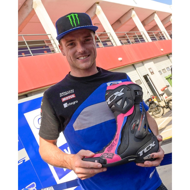Racing Boot Worn and Signed by Alex Lowes at Portimao