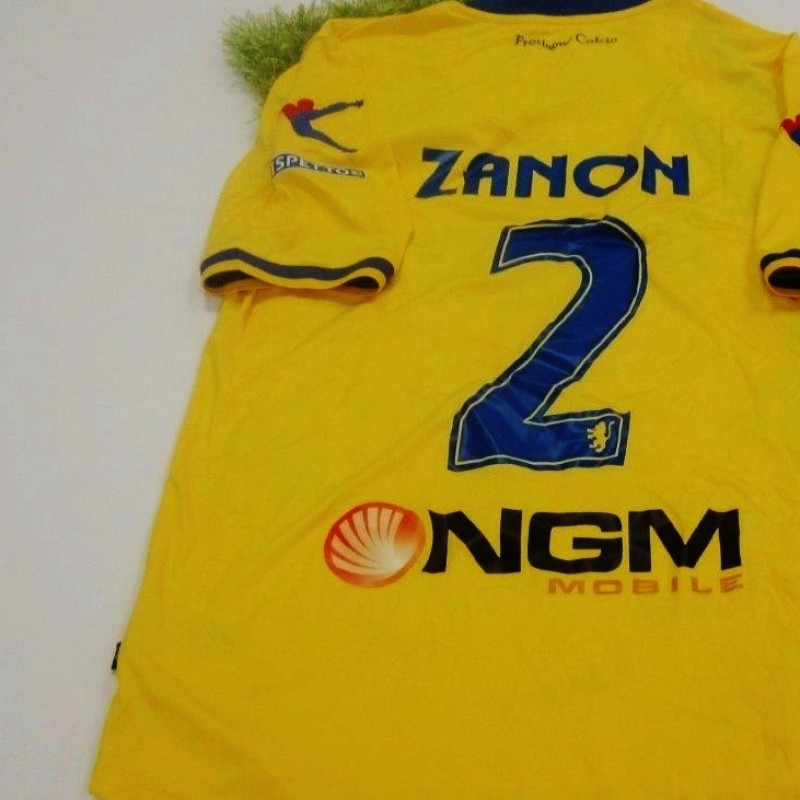 Zanon Frosinone match worn/issued shirt, Serie B 2014/2015 - signed