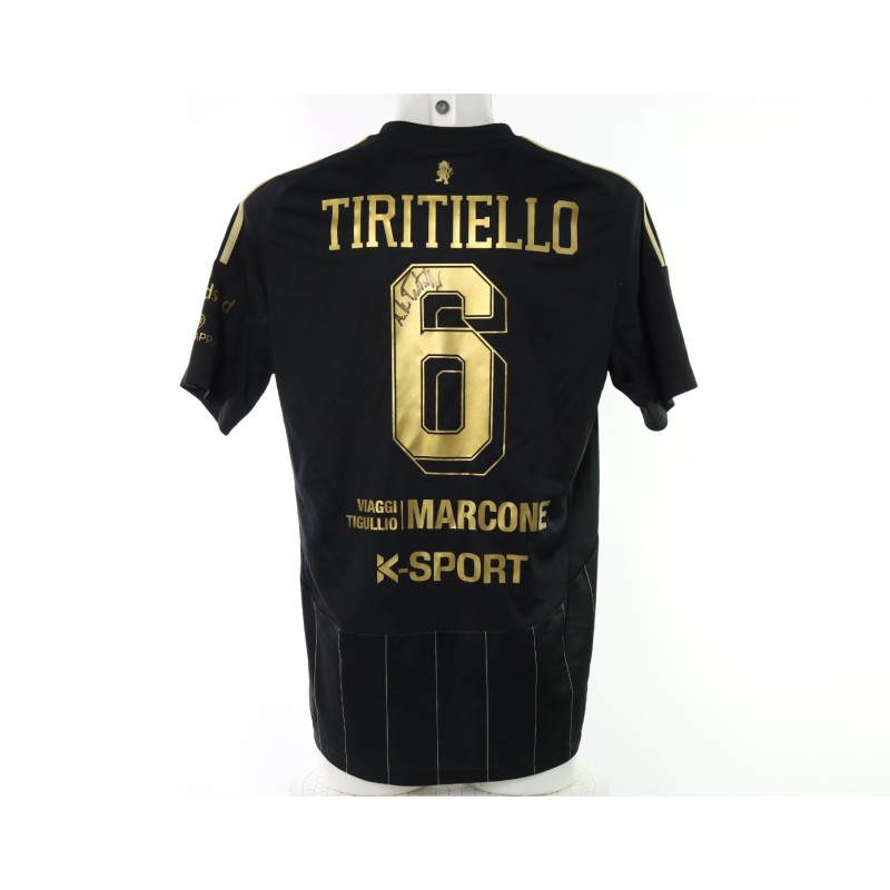 Tiritiello's Pescara vs Virtus Entella Signed Unwashed Shirt, 2025