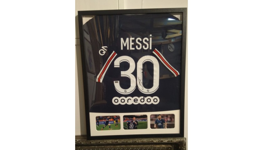 Messi's PSG Signed Shirt - CharityStars