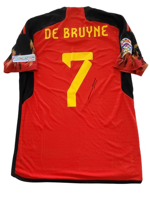 De Bruyne's Signed Match-Issued Shirt, Belgium vs Wales 2022