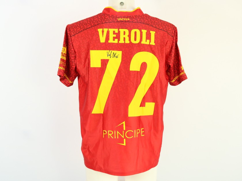 Veroli's Unwashed Signed Shirt, Catanzaro vs Reggiana 2024