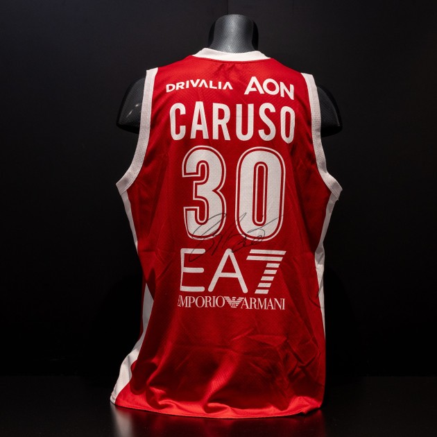 Guglielmo Caruso's Olimpia Milano Signed Official Match-Worn Jersey - Limited Edition