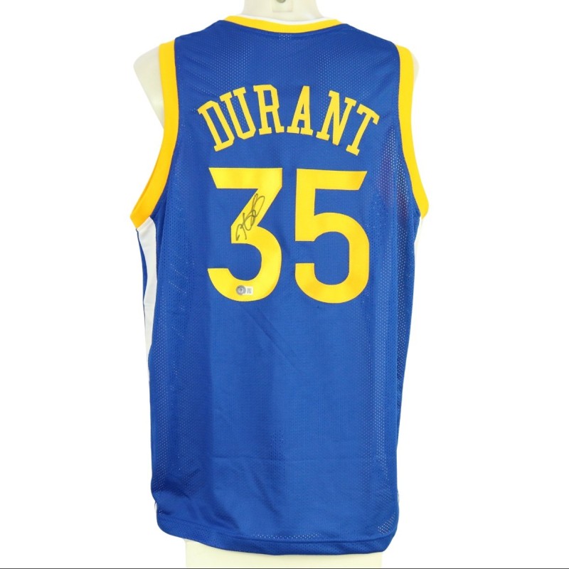 Durant Replica Golden State Signed Jersey + COA