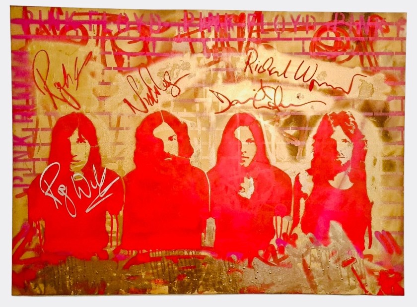 Roger Waters of Pink Floyd Signed Jagga Family Of Floyd Art Canvas - Limited Edition