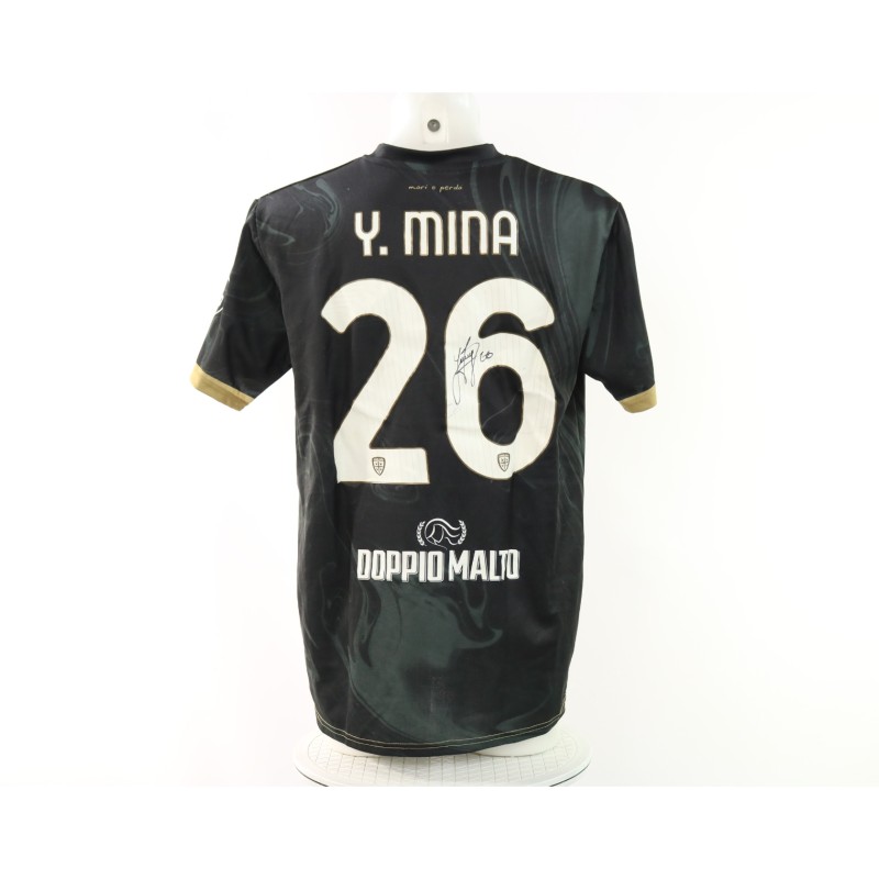 Maglia Mina Monza vs Cagliari Unwashed, 2025 - Autografata