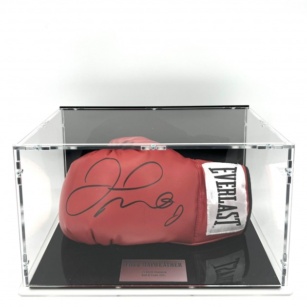 Floyd Mayweather Signed Boxing Glove in Display Case