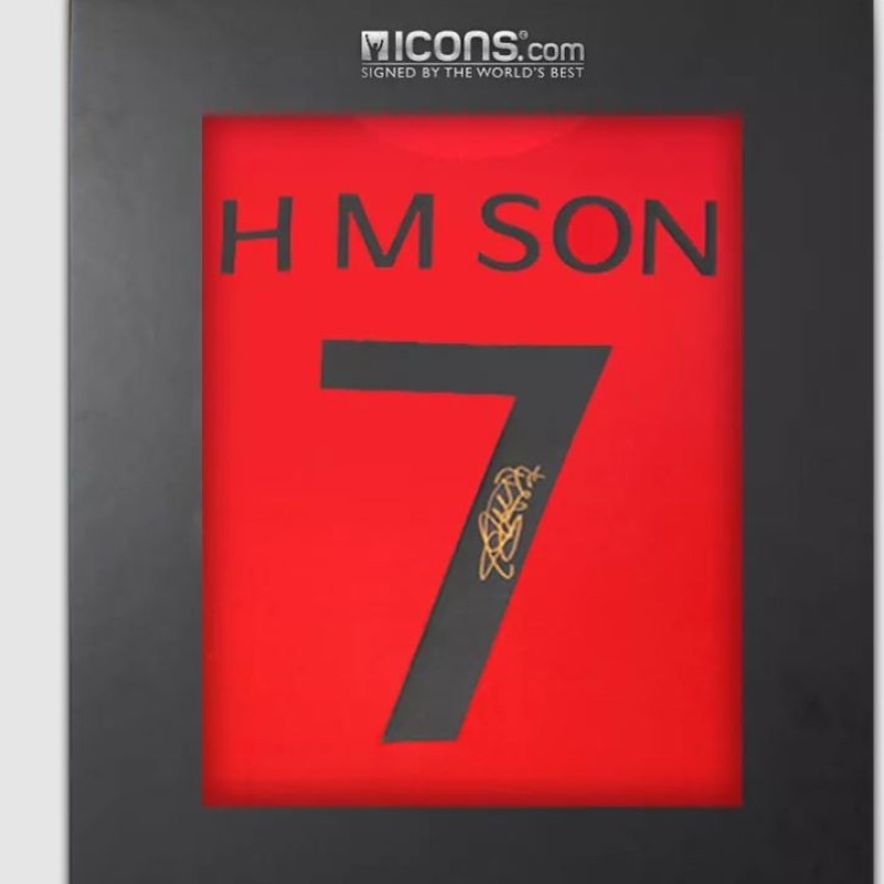 Son Heung-min's Korea Republic Signed Retro Shirt In Deluxe Packaging