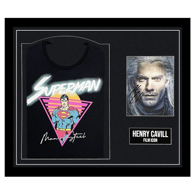 Henry Cavill Signed and Framed Display Shirt