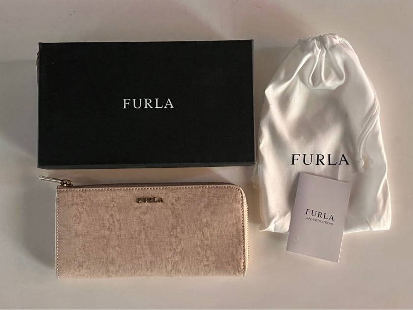 Furla Babylon XL Zip Around L Wallet – Acero Leather