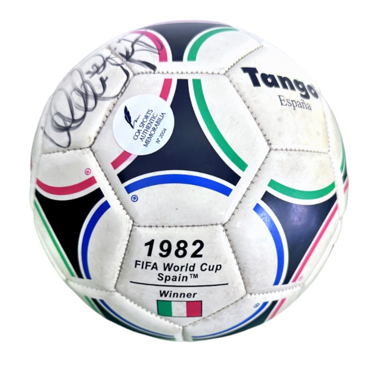 Italy's Commemorative Ball, FIFA World Cup 1982 Victory - Signed by Paolo Rossi