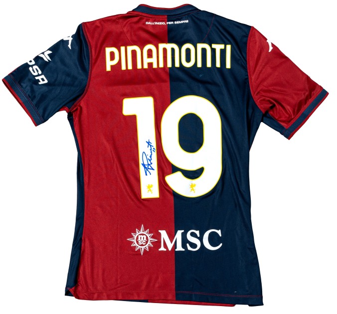 Maglia Andrea Pinamonti Genoa, 2024/25 - Autografata