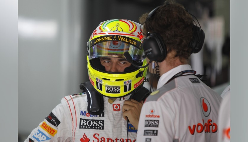 Official McLaren Cap Signed by Sergio Perez
