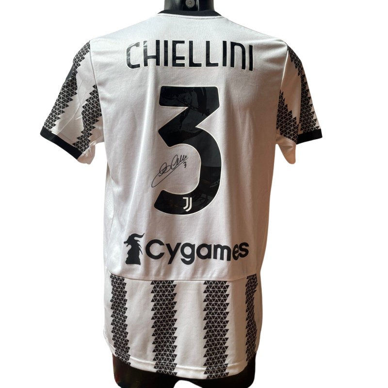 Maglia ufficiale Chiellini Juventus, The GR3AT Chiello 2021/22 - Autografata con videoprova 