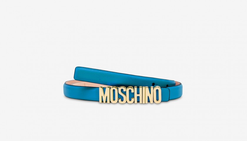 Moschino Lettering Logo Belt